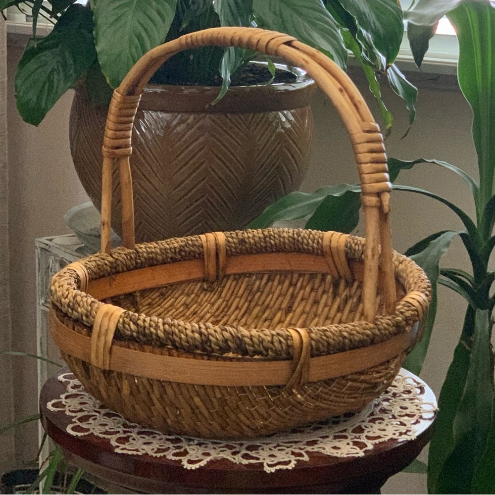 “Baskets Etc.” Original Basket With Handle    NWOT